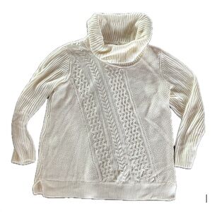 Calvin Klein Ivory Turtleneck Sweater